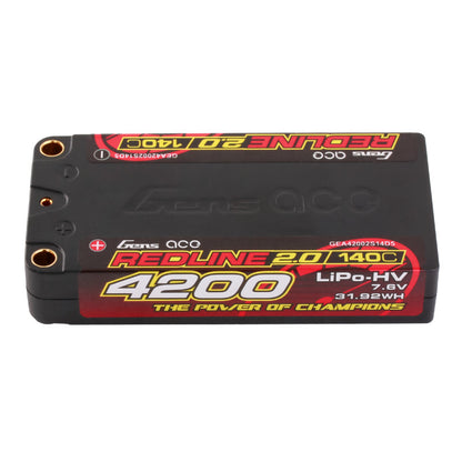 Bateria LIPO 2S GENS ACE Redline Shorty Low Profile 4200mAh